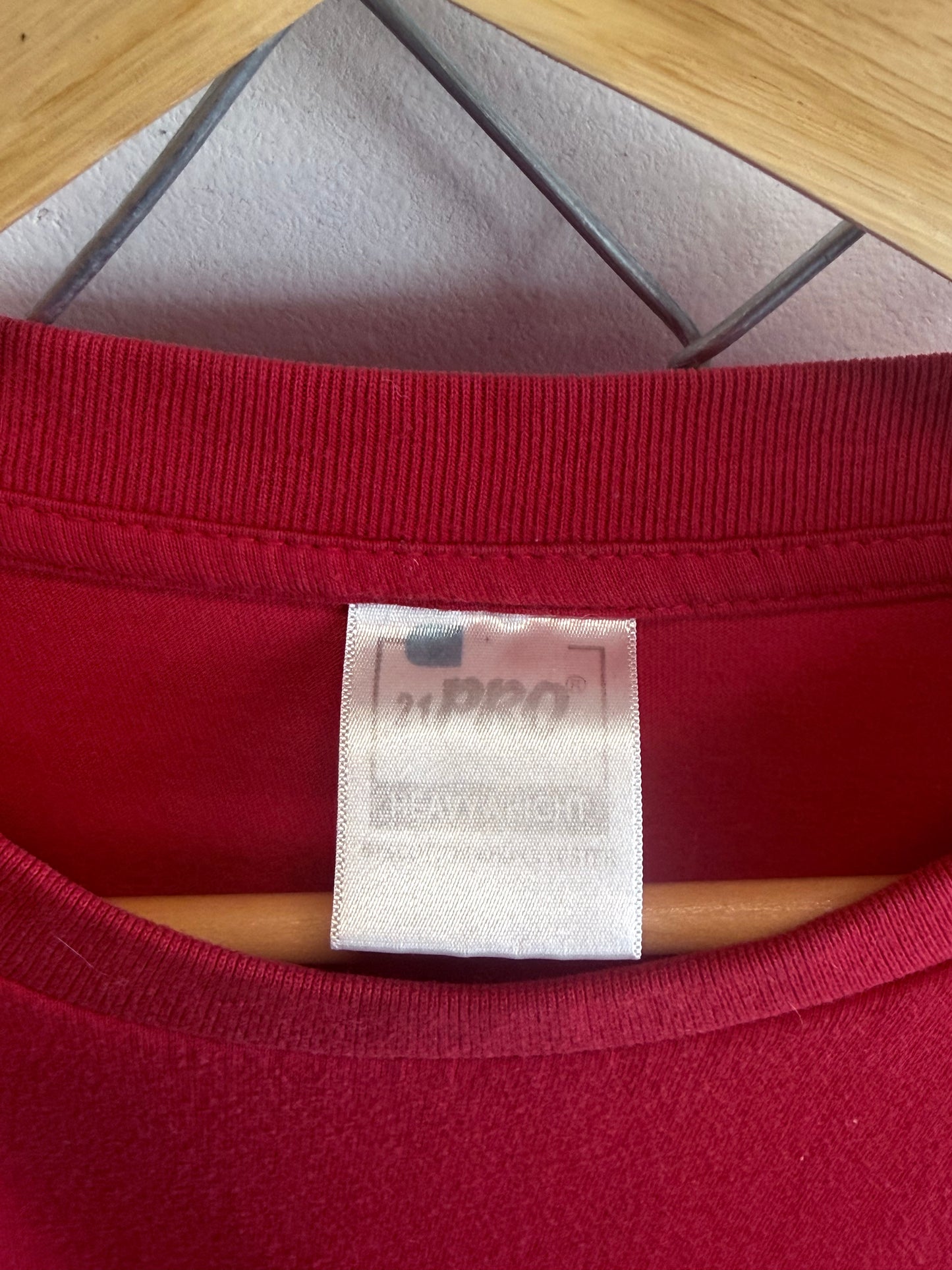 Vintage Red Blank Long Sleeve Shirt Size XL
