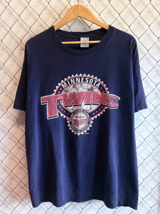 Vintage 90's Minnesota Twins Baseball Graphic Tee Size XL