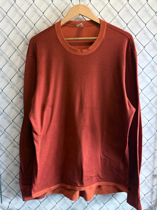 Vintage 90's Patagonia Orange Long Sleeve Shirt Size Large