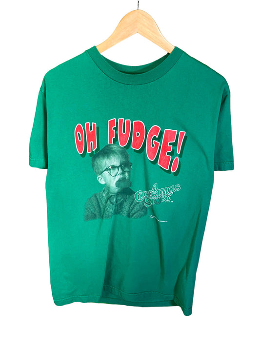Vintage 00's Christmas Story Oh Fudge Graphic Tee Size Large
