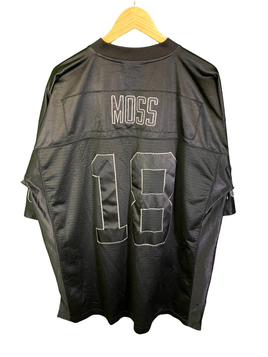 Vintage 00's Reebok Oakland Raiders Randy Moss Jersey Size XXL