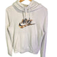 Nike Scribble Swoosh Logo Mock Neck Pullover Hoodie Size XS