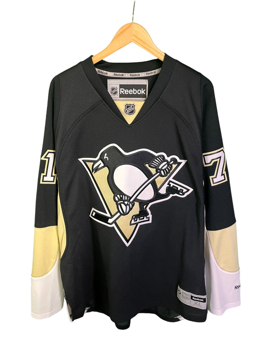 Reebok Pittsburgh Penguins Malkin #71 Throwback Hockey NHL Jersey Size XL