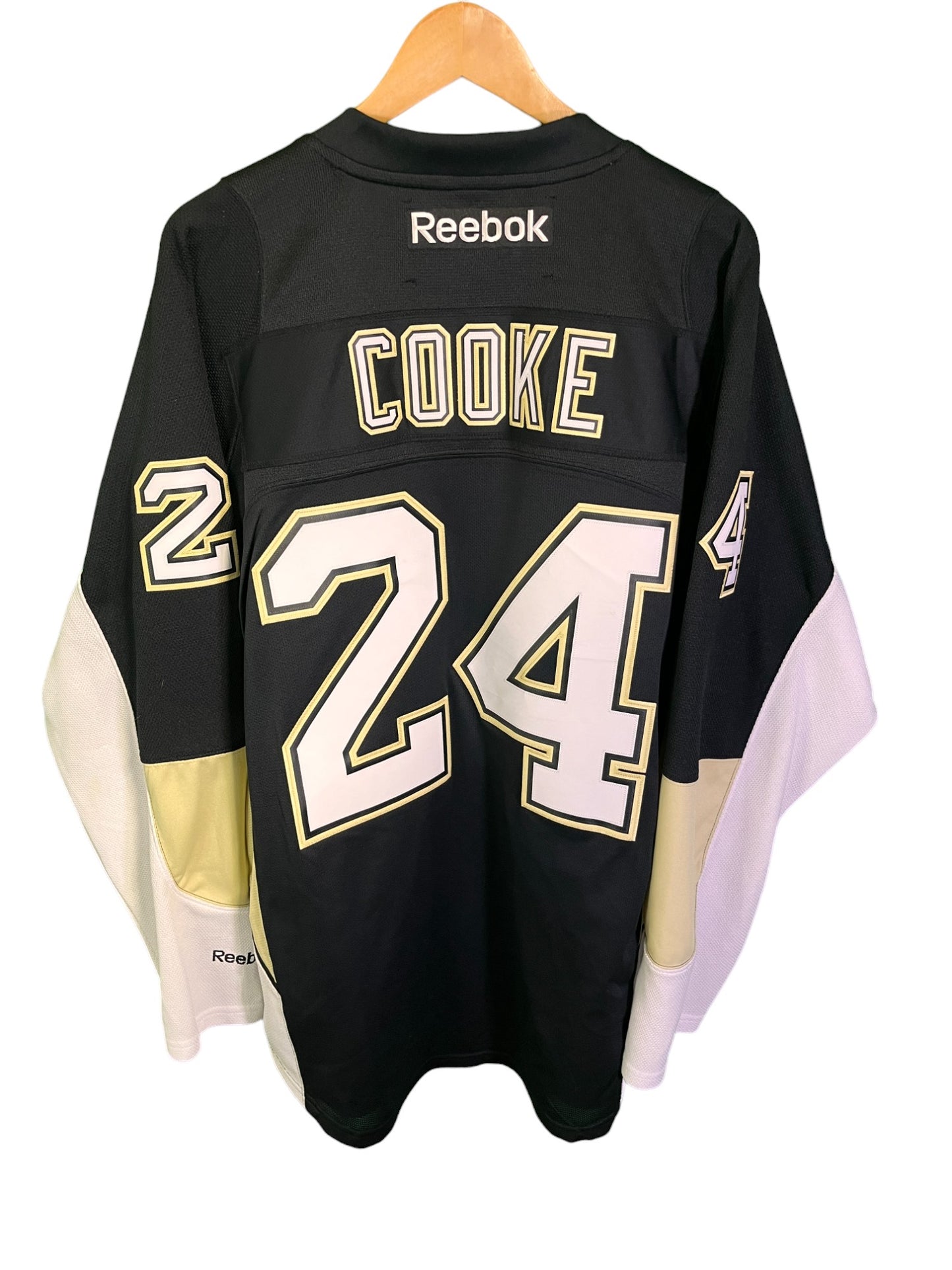 Reebok Pittsburgh Penguins Cooke #24 Throwback Hockey NHL Jersey Size XL