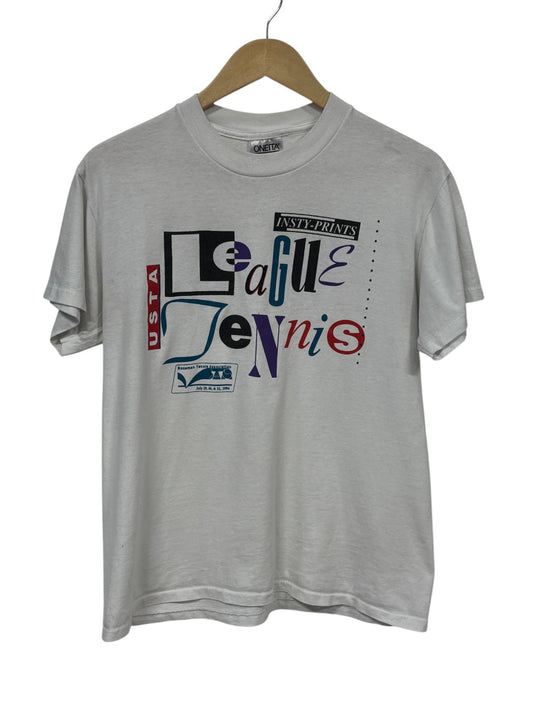 Vintage 1994 Bozeman Montana Tennis League Graphic Tee Size Medium