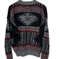 Vintage 90's Sostanza Fashion Police Knit Acrylic Sweater Size Large