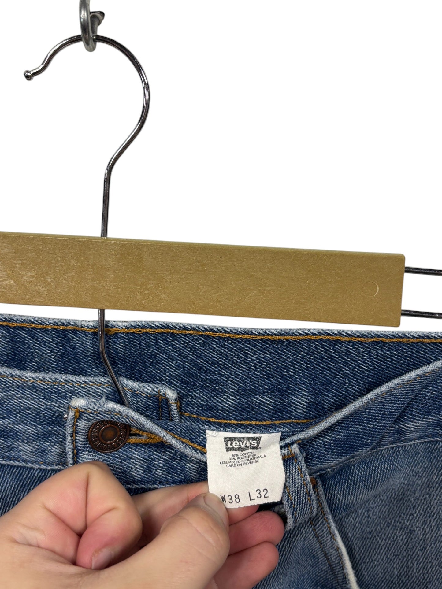 Vintage Levi's 517 Black Tab Denim Jeans Size 36x29