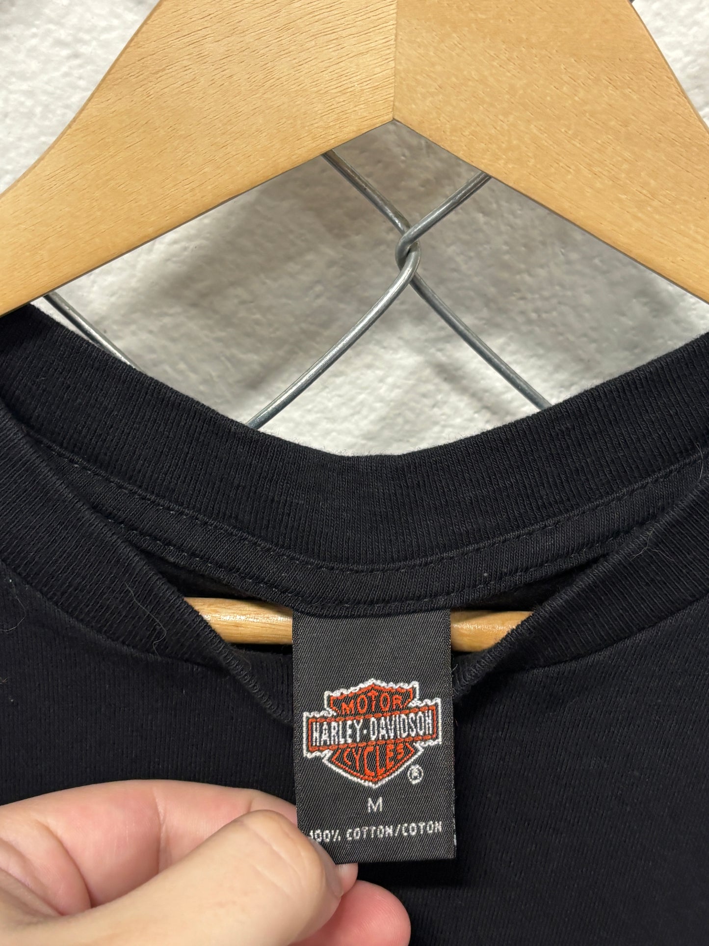 Vintage 90's Harley Davidson Nebraska Pocket Biker Tee Size Medium