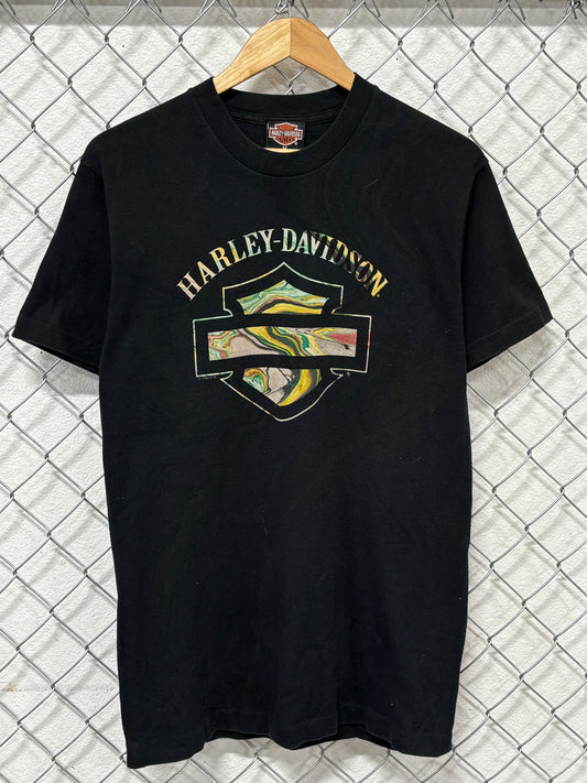 Vintage 90's Harley Davidson Fat Hawg Biker Graphic Tee Size Medium