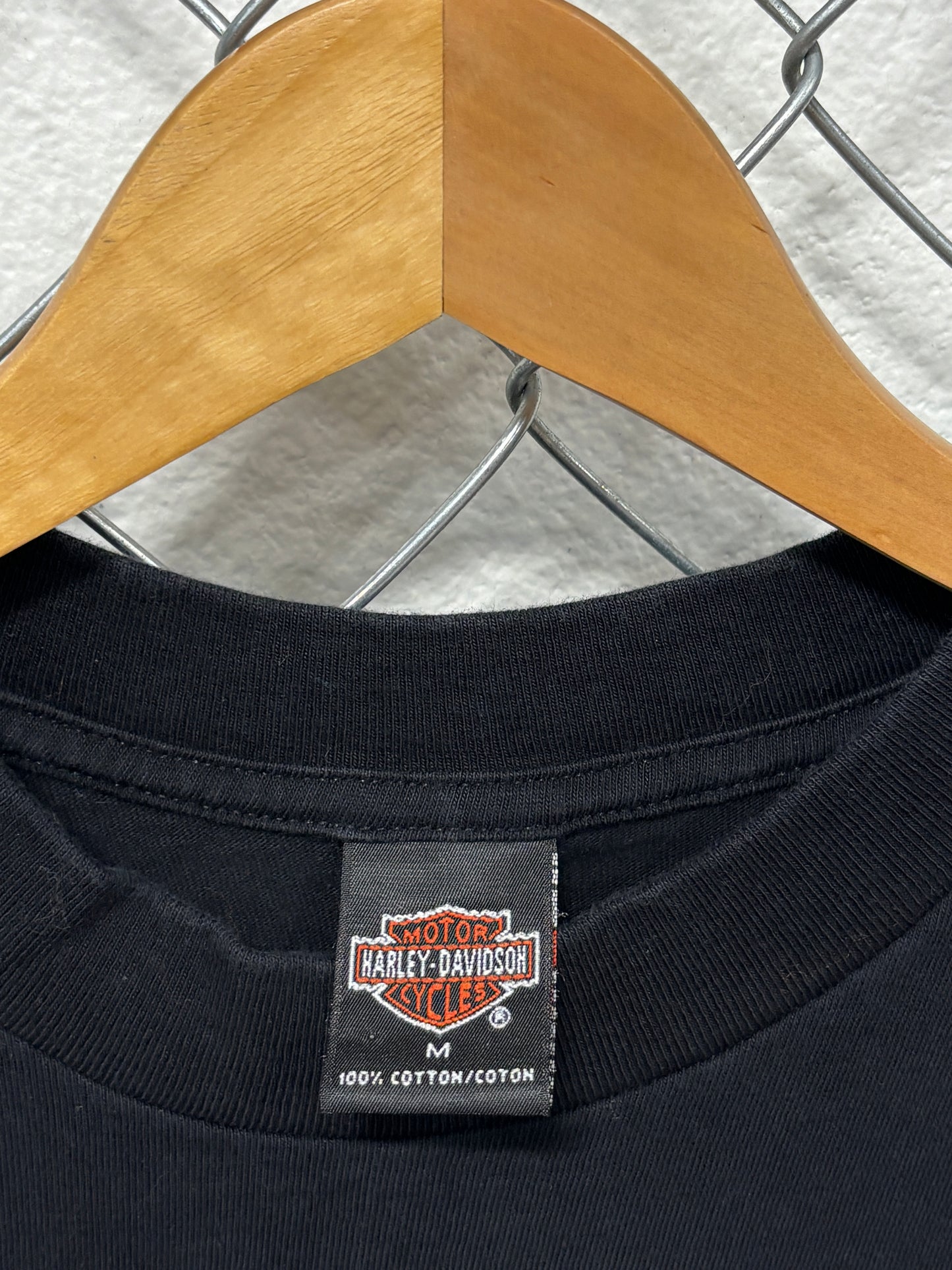Vintage 90's Harley Davidson Chrome Eagle Biker Graphic Tee Size Medium