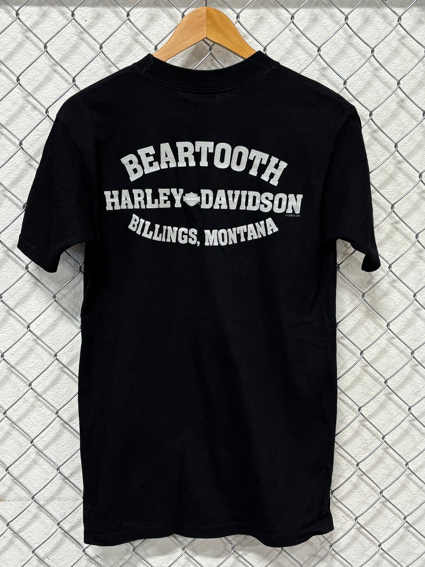 Vintage 90's Harley Davidson Chrome Eagle Biker Graphic Tee Size Medium