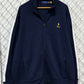 Polo Ralph Lauren Navy Blue Double Knit Track Suit Jacket Pants Size XXL