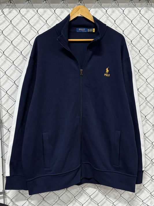 Polo Ralph Lauren Navy Blue Double Knit Track Suit Jacket Pants Size XXL