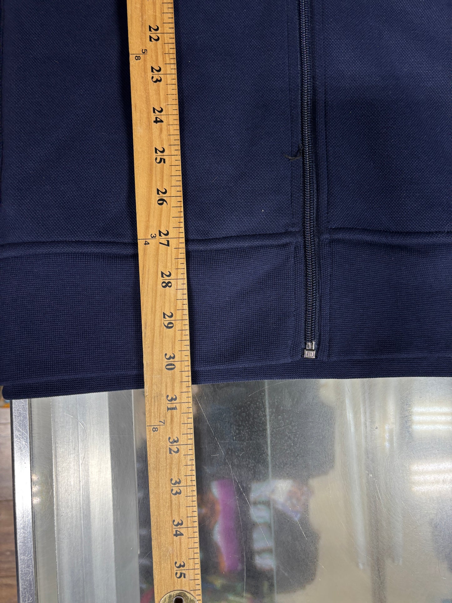 Polo Ralph Lauren Navy Blue Double Knit Track Suit Jacket Pants Size XXL