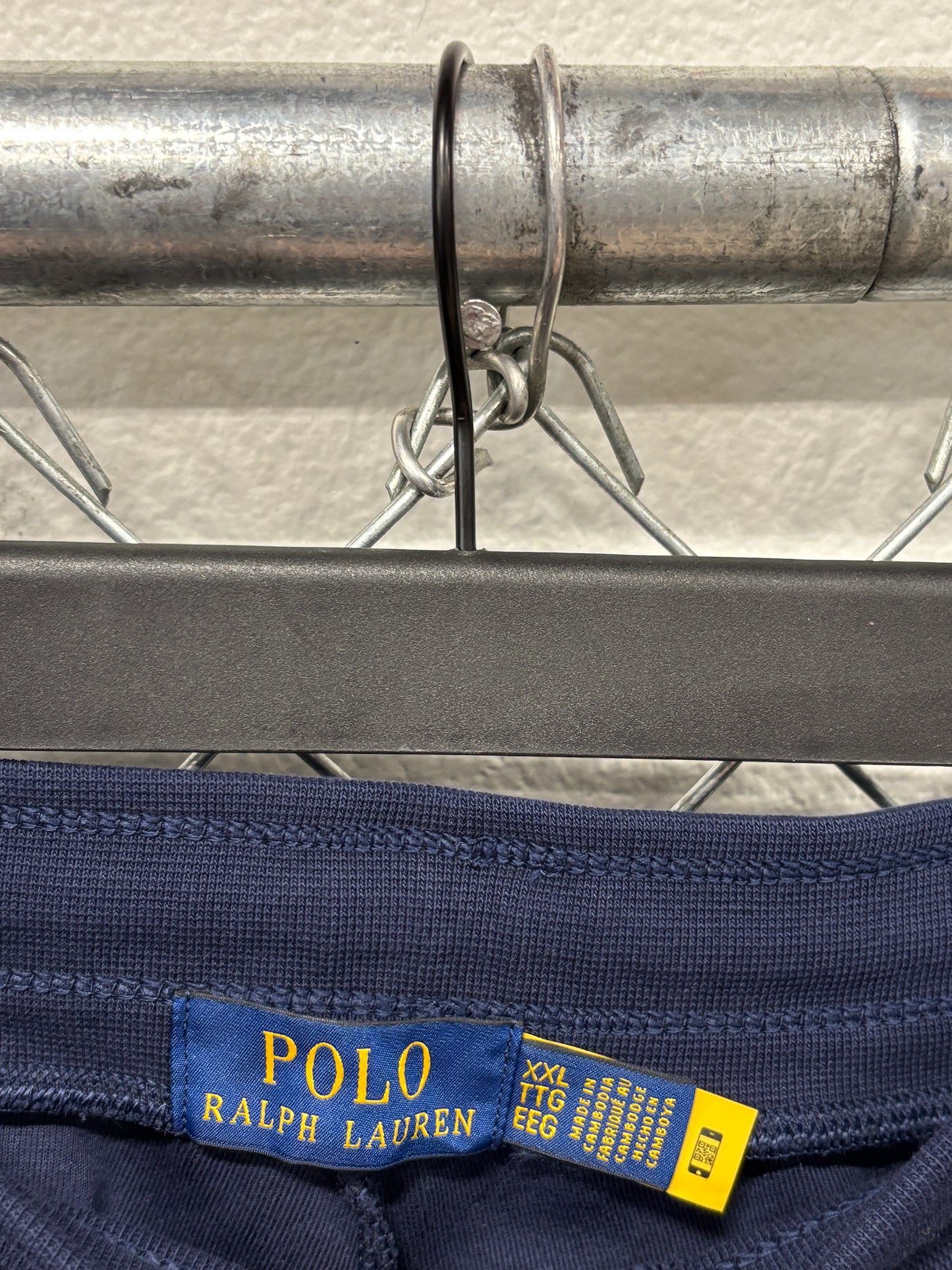 Polo Ralph Lauren Navy Blue Double Knit Track Suit Jacket Pants Size XXL