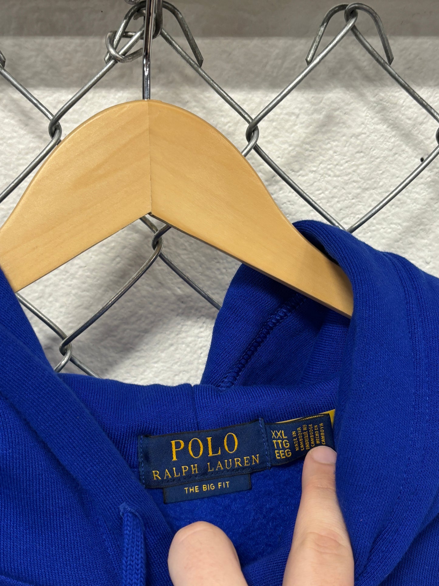 Polo Ralph Lauren Big Fit Pony Blue Hoodie Size XXL