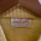 Vintage 90's Jantzen Yellow Snowflake Pattern Cable Knit Sweater Size XL