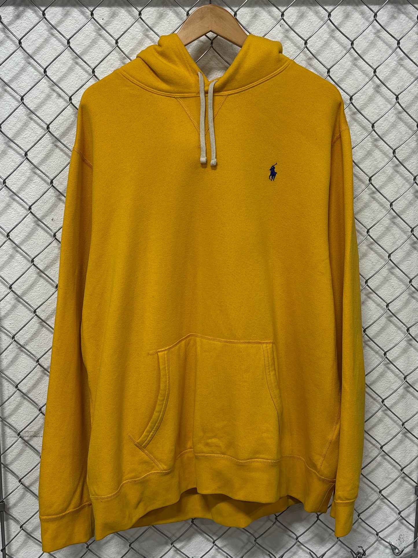 Polo Ralph Lauren Yellow Classic Logo Hoodie Size XXL