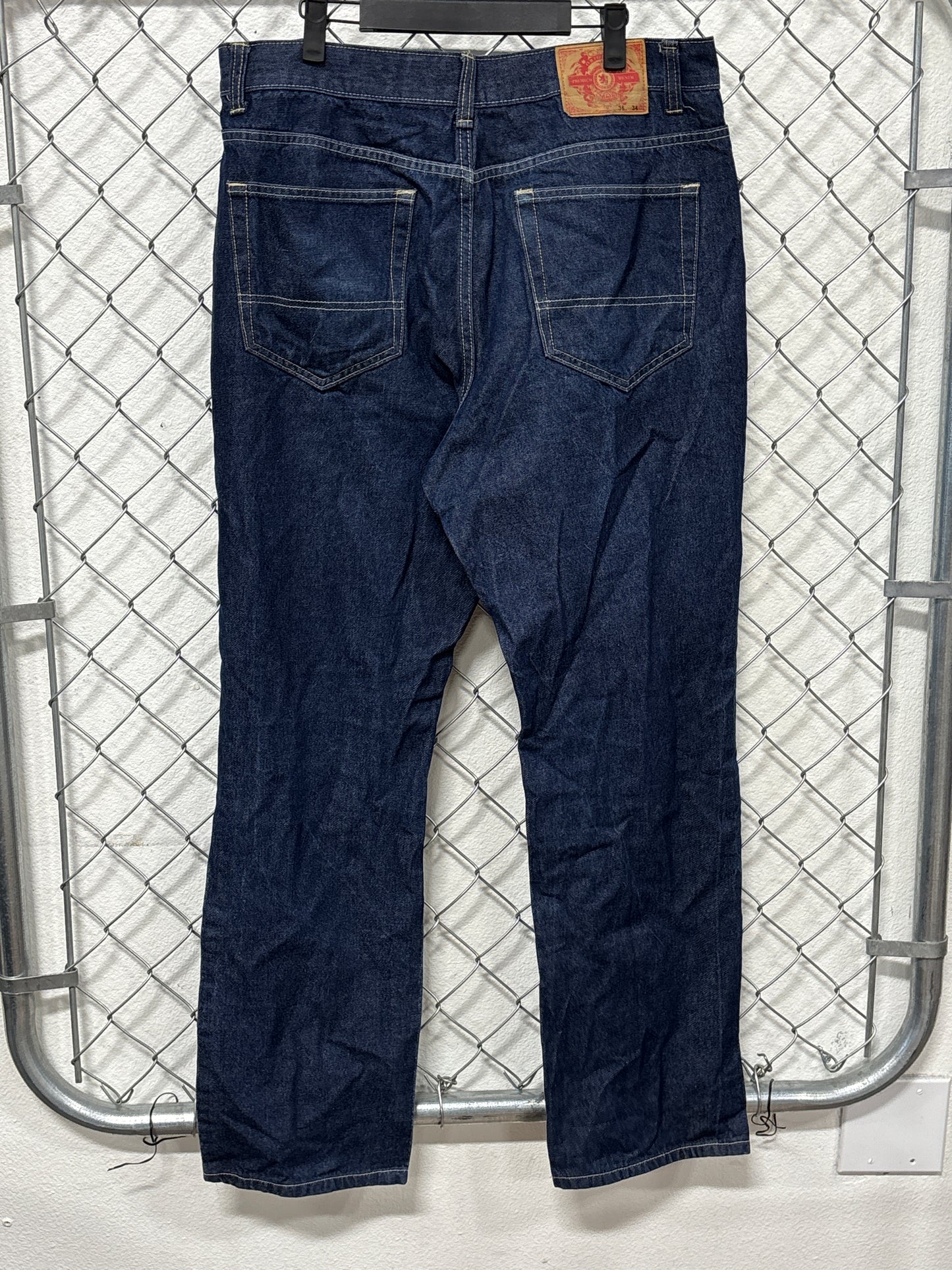 PJ Mark Straight Leg Blue Denim Jeans Size 36x34