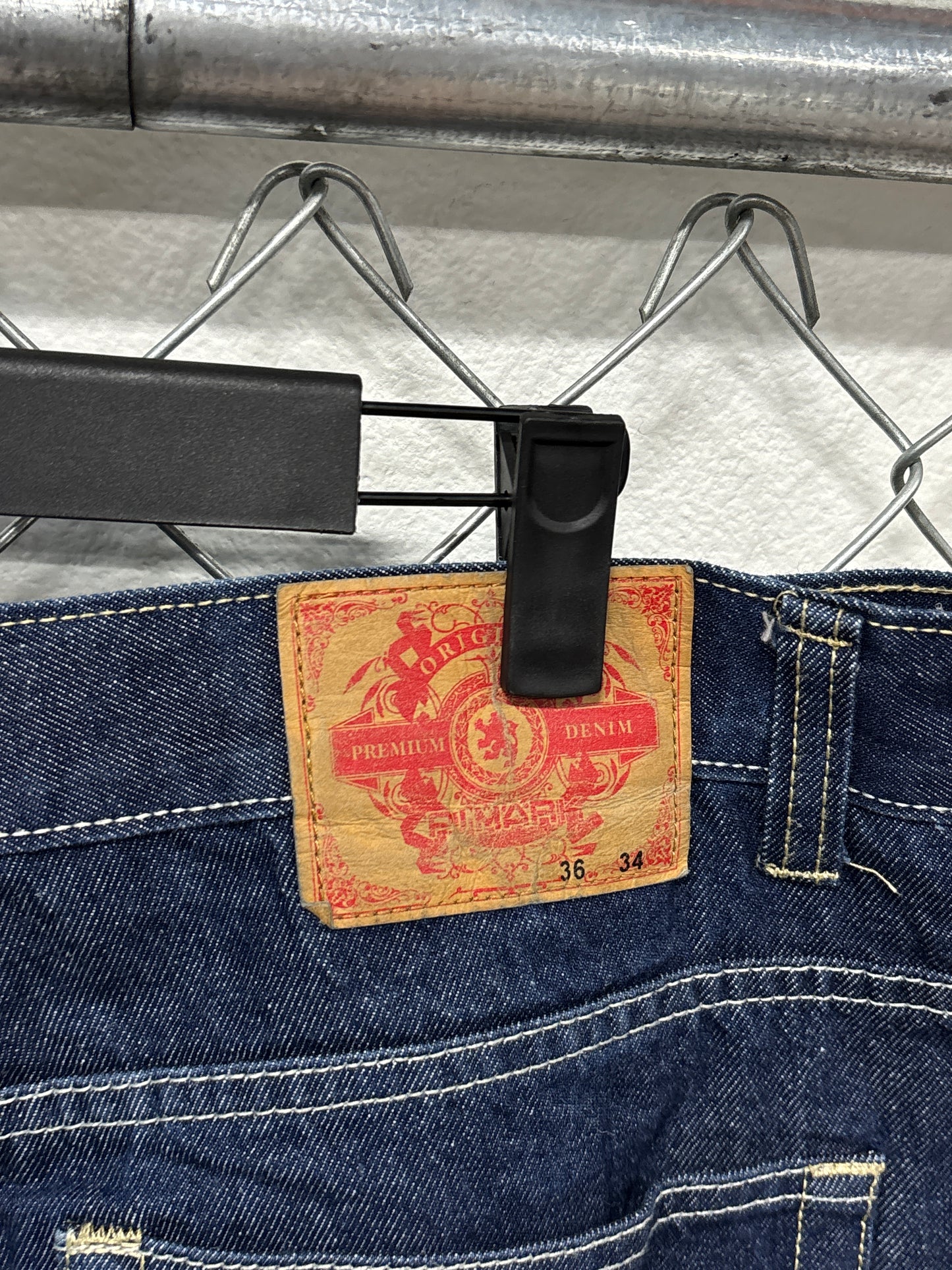 PJ Mark Straight Leg Blue Denim Jeans Size 36x34