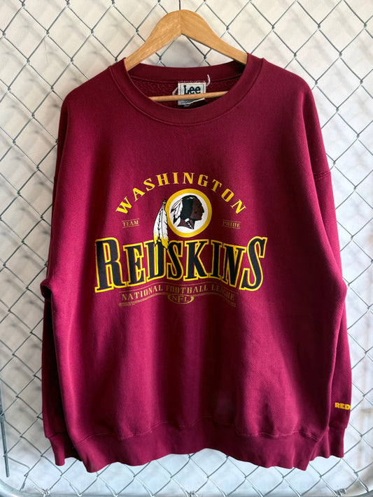 Vintage 1999 Washington Redskins NFL Logo Crewneck Sweater Size XL