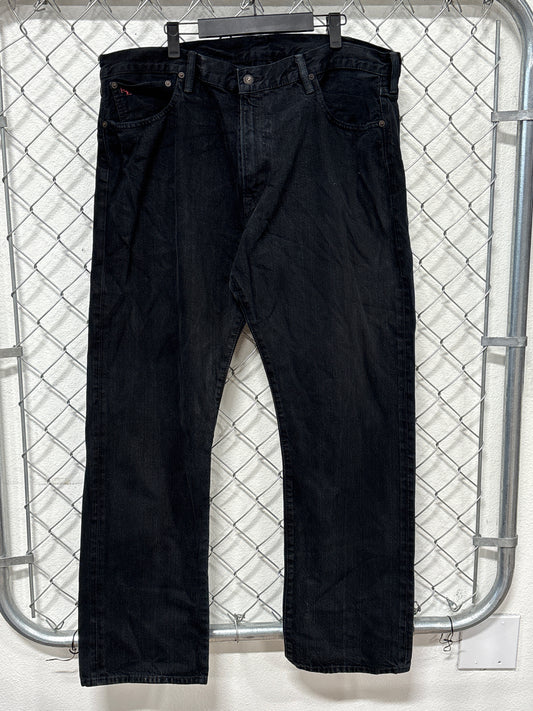Polo Ralph Lauren Black Denim Straight Leg Jeans Size 38x31