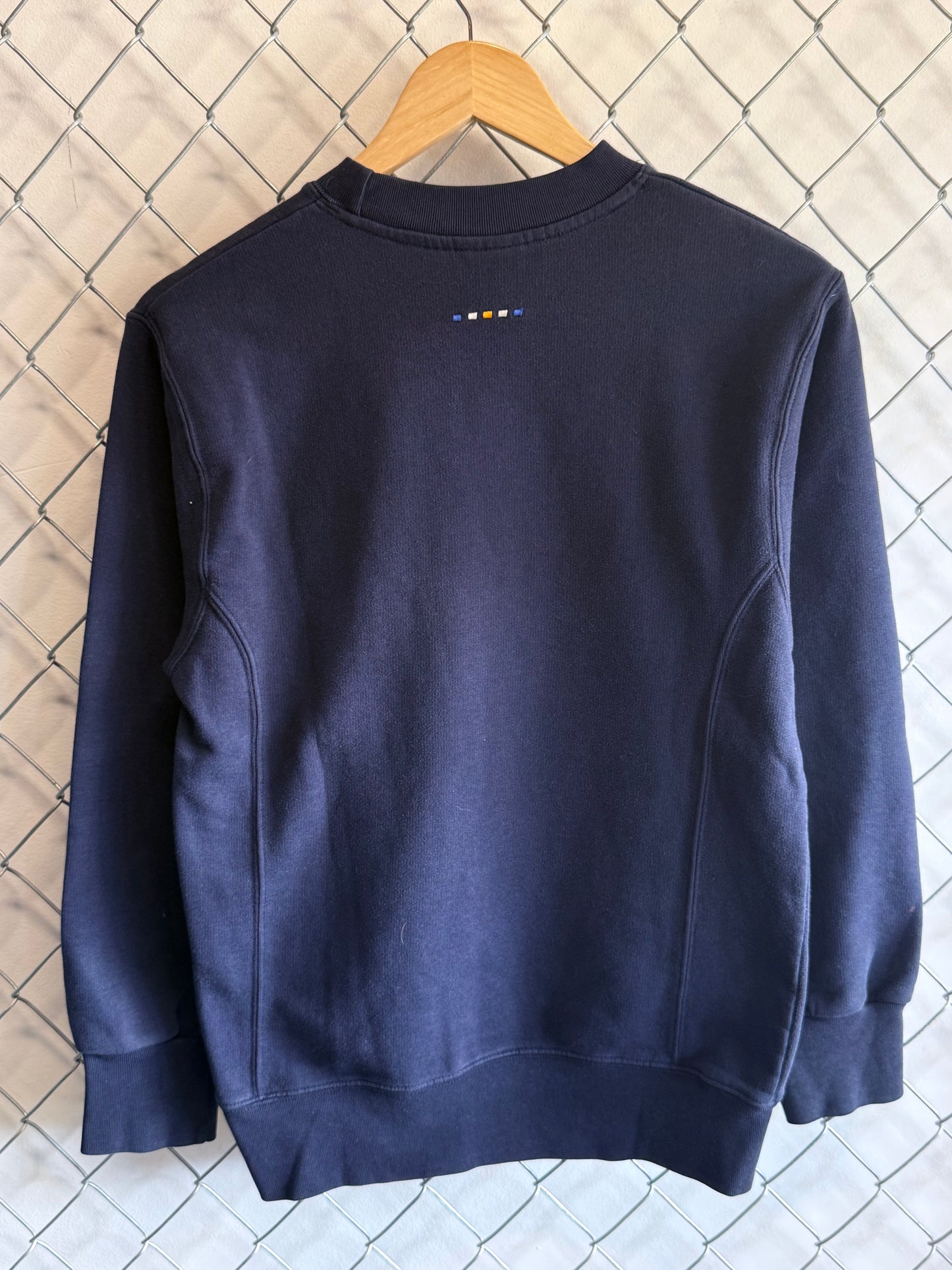 Vintage 90's Starter Small Logo Navy Blue Sweater Size Medium