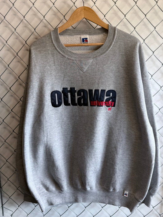 Vintage 90's Russell Athletic Ottawa University Sweater Size XXL