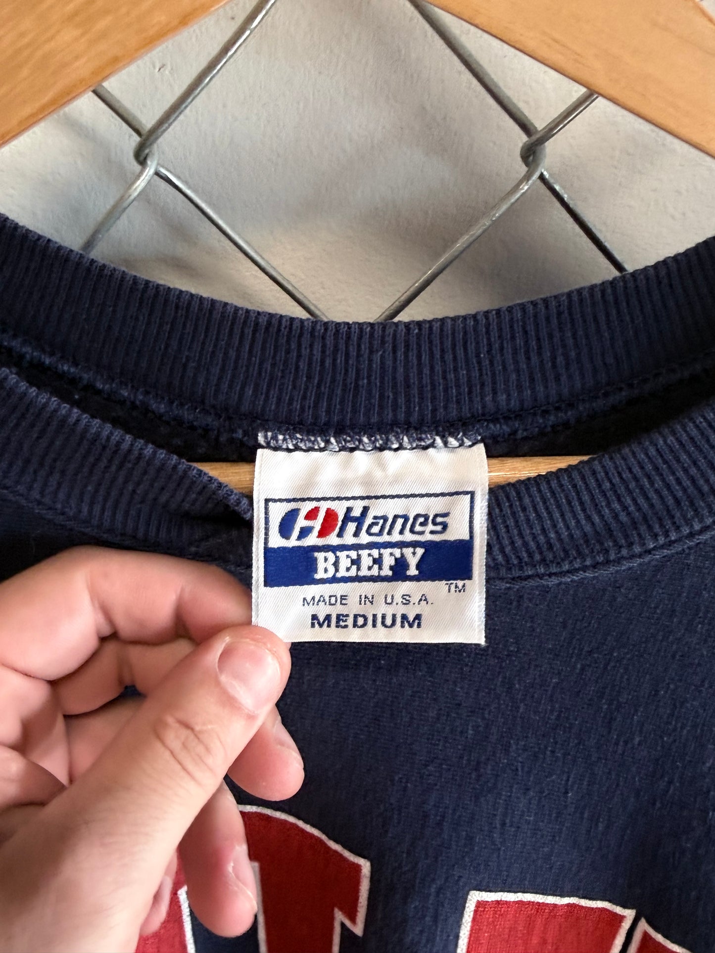 Vintage 80's Hanes University of London Collegiate Sweater Size Medium