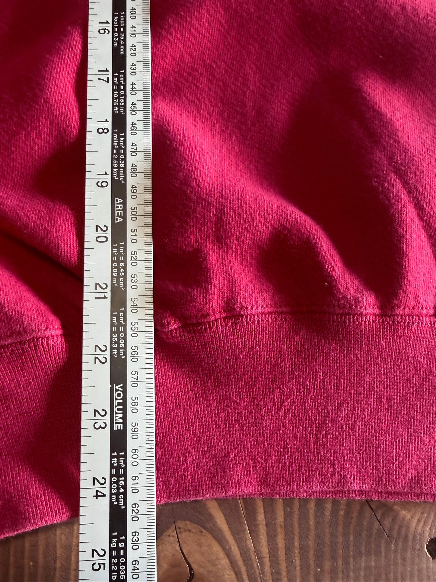 Vintage 90's Russell Athletic LL Bean Blank Red Crewneck Sweater Size Medium