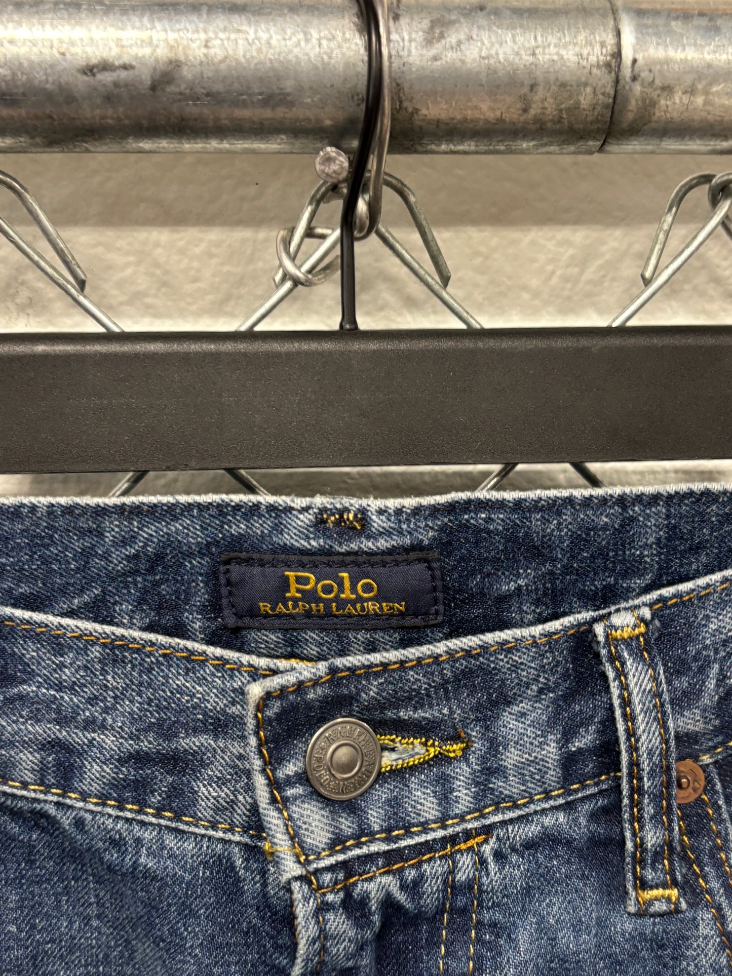 Polo Ralph Lauren Slim All Over Print Logo Jeans Size 36x33