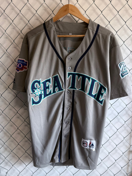 Majestic Seattle Mariners Ichiro Suzuki 20th Anniversary Jersey Size Large