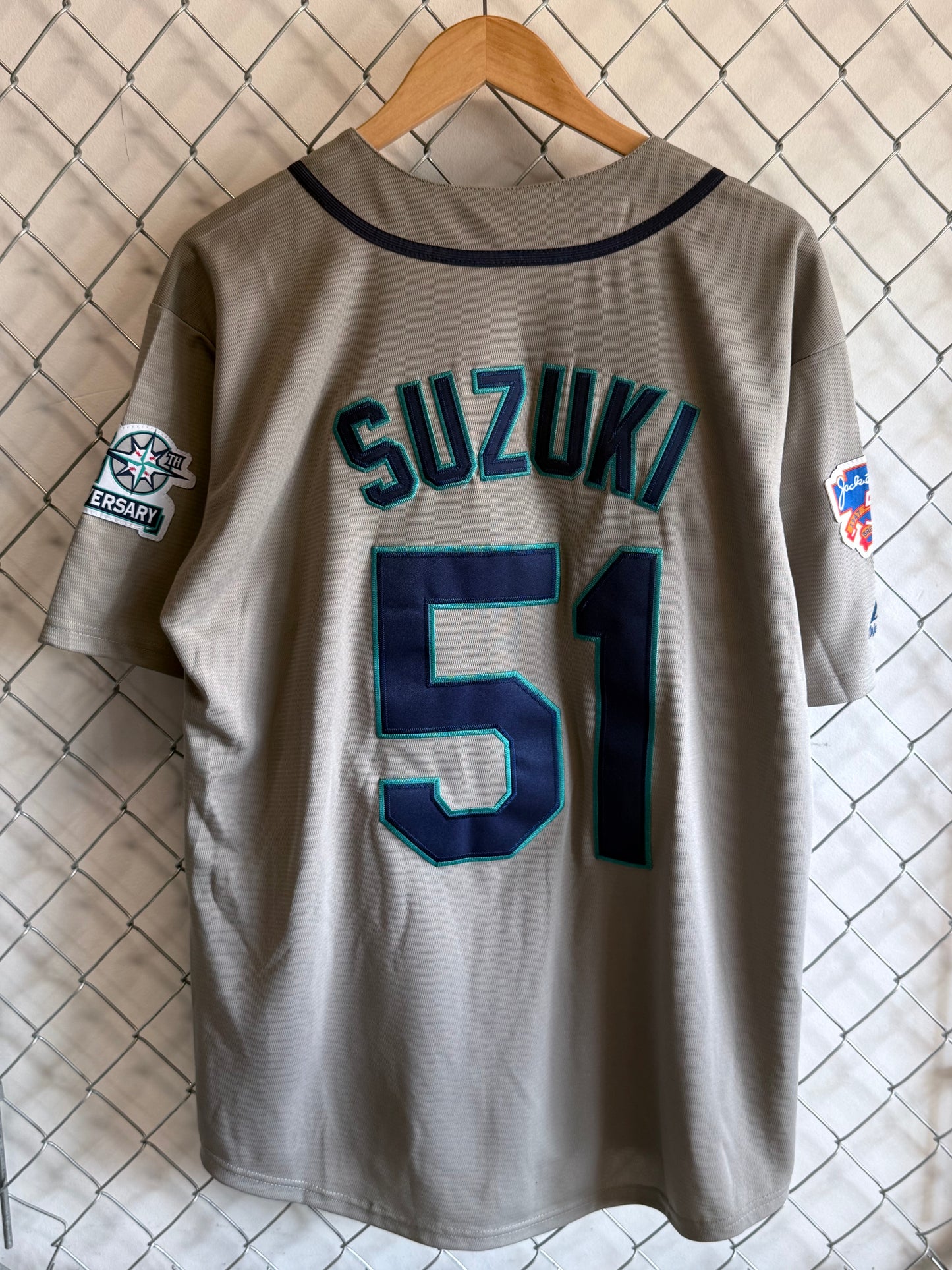 Majestic Seattle Mariners Ichiro Suzuki 20th Anniversary Jersey Size Large
