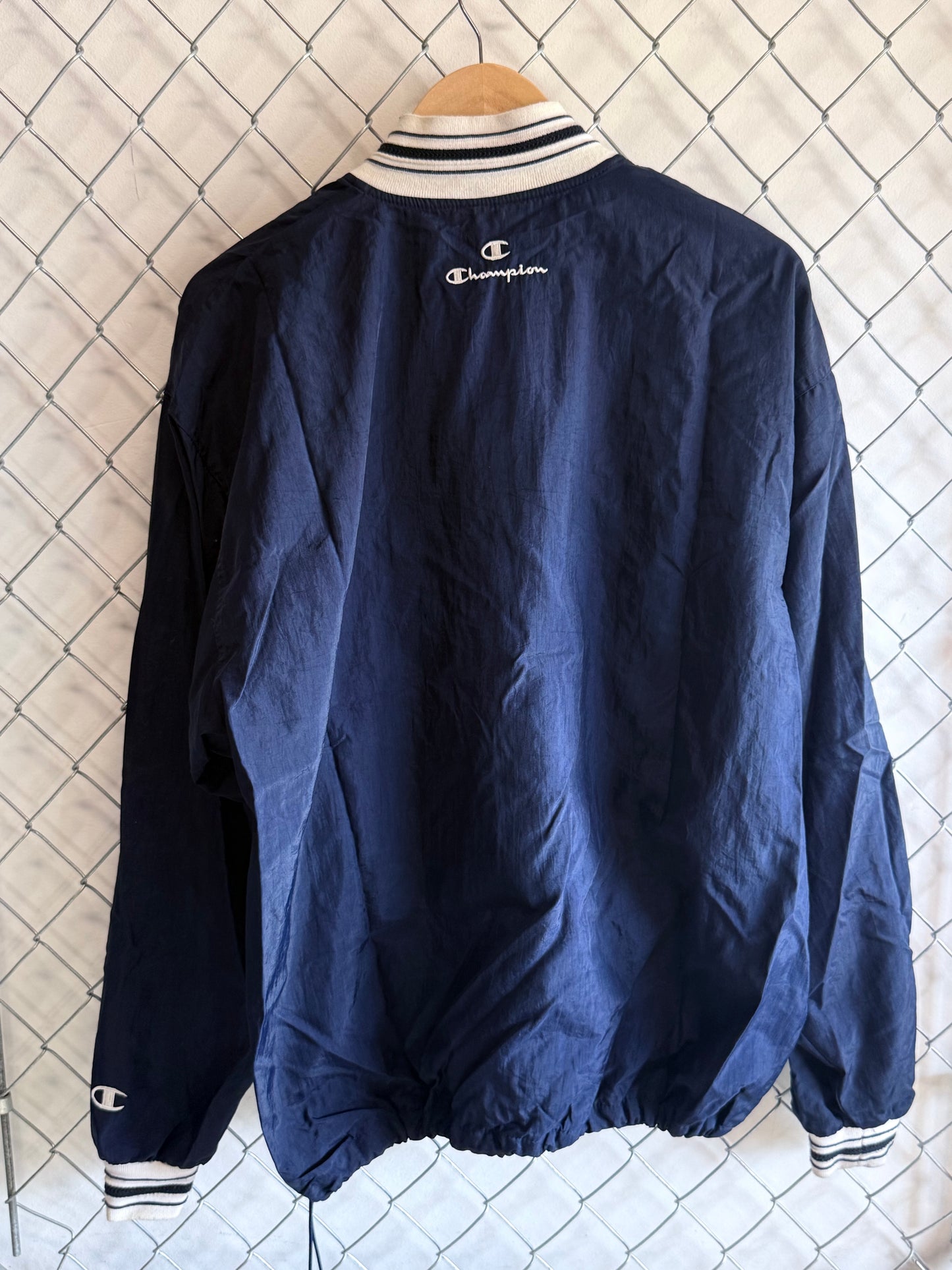 Vintage 90's Champion Quarter Zip Windbreaker Jacket Size Large