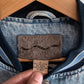 Vintage 90's Denim Postal Service Denim Bomber Jacket Size Large