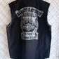 Vintage Harley Davidson Cut Off Biker Button Up Shirt Size Large