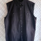 Vintage Harley Davidson Cut Off Biker Button Up Shirt Size Large