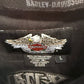 Vintage Harley Davidson Cut Off Biker Button Up Shirt Size Large