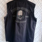 Vintage Harley Davidson Cut Off Biker Button Up Shirt Size Large