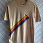 Vintage 90's Apple Computers Rainbow Logo Graphic Tee Size Large