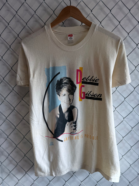 Vintage 80's Debbie Gibson Anything is Possible Band Music Tee Size Medium