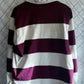 Vintage Polo Ralph Lauren Red White Striped Rugby Long Sleeve Size XL
