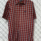 Chaps Ralph Lauren Checkered Short Sleeve Button Up Shirt Size Large