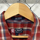 Chaps Ralph Lauren Checkered Short Sleeve Button Up Shirt Size Large