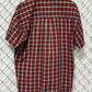 Chaps Ralph Lauren Checkered Short Sleeve Button Up Shirt Size Large
