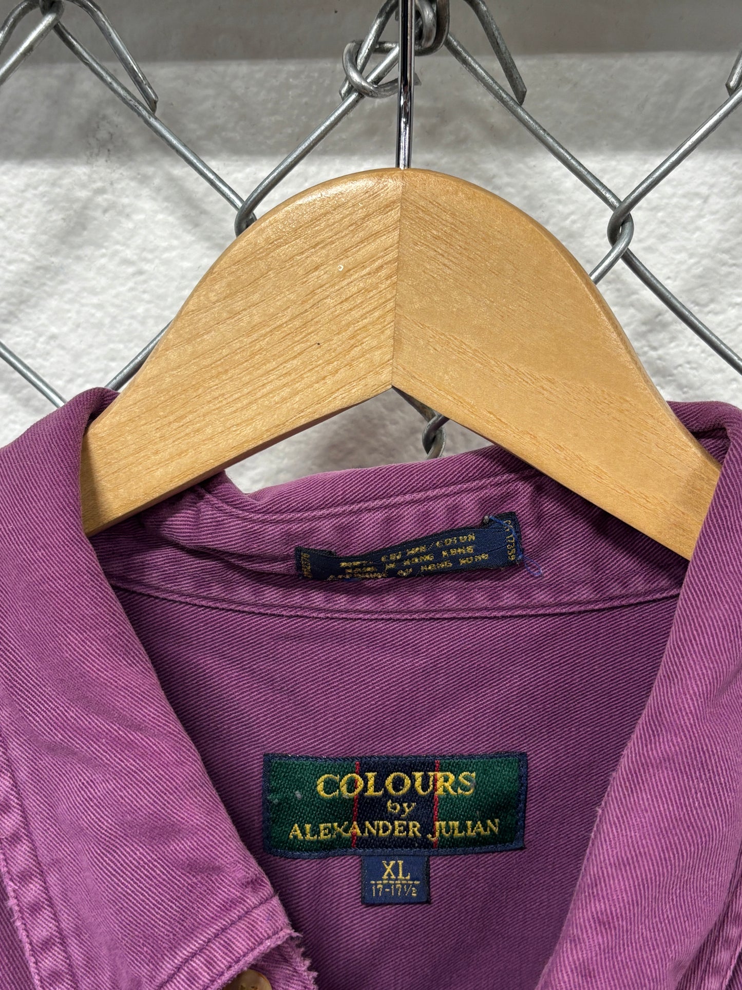 Colours Alexander Julian Purple Button Up Shirt Size XL