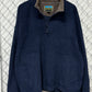 Vintage 90's Blue Fleece Quarter Zip Sweater Size XL
