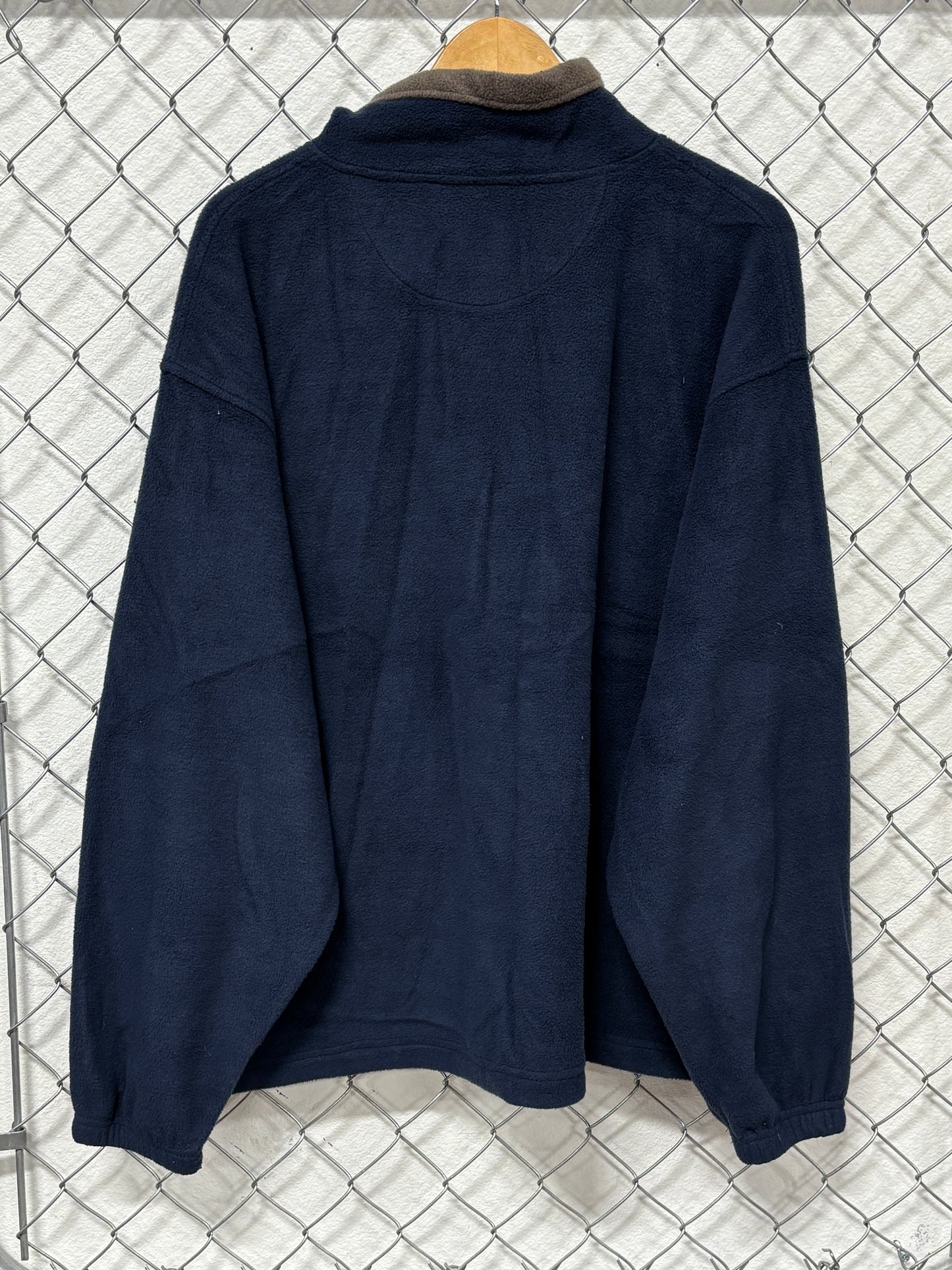 Vintage 90's Blue Fleece Quarter Zip Sweater Size XL
