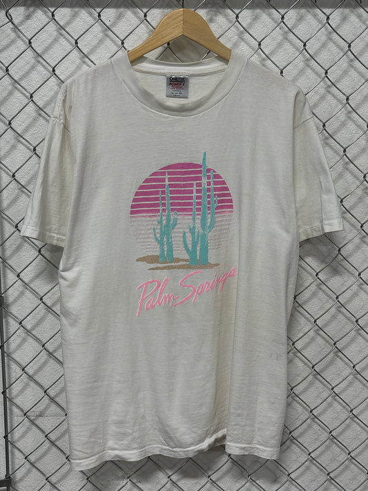 Vintage 80's Palm Springs Vacation Nature Graphic Tee Size XL