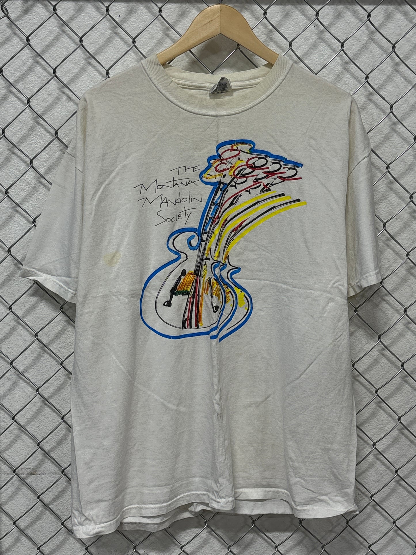 Vintage Montana Mandolin Society Music Graphic Tee Size XL